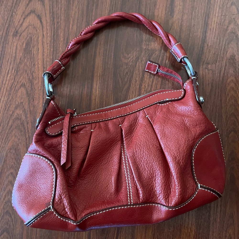 Nordstrom Red Leather Shoulder Bag